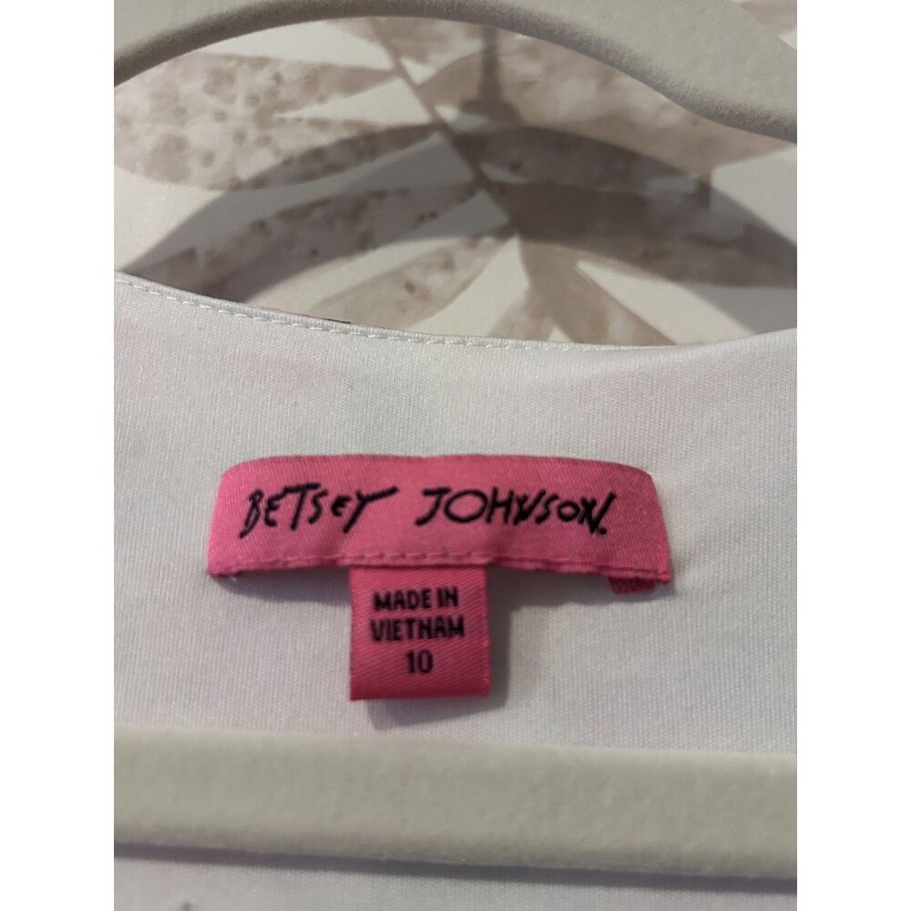 NWOT Betsey Johnson Floral Midi Wrap Dress Size 10 Romantic Boho - Picture 2 of 9